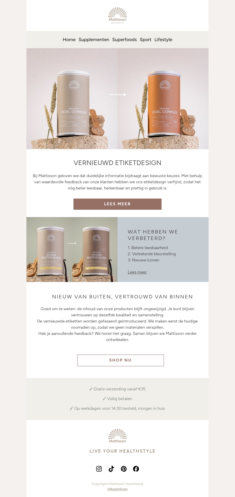 Dankzij jullie feedback: ons nieuwe etiketdesign π Dankzij jullie feedback: ons nieuwe etiketdesign π