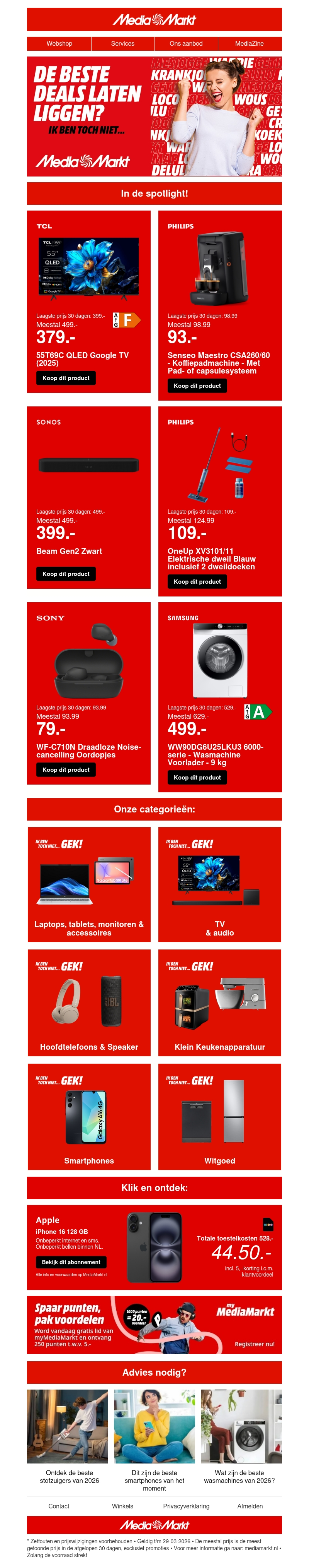 Topdeals op je favoriete merken deze week Topdeals op je favoriete merken deze week