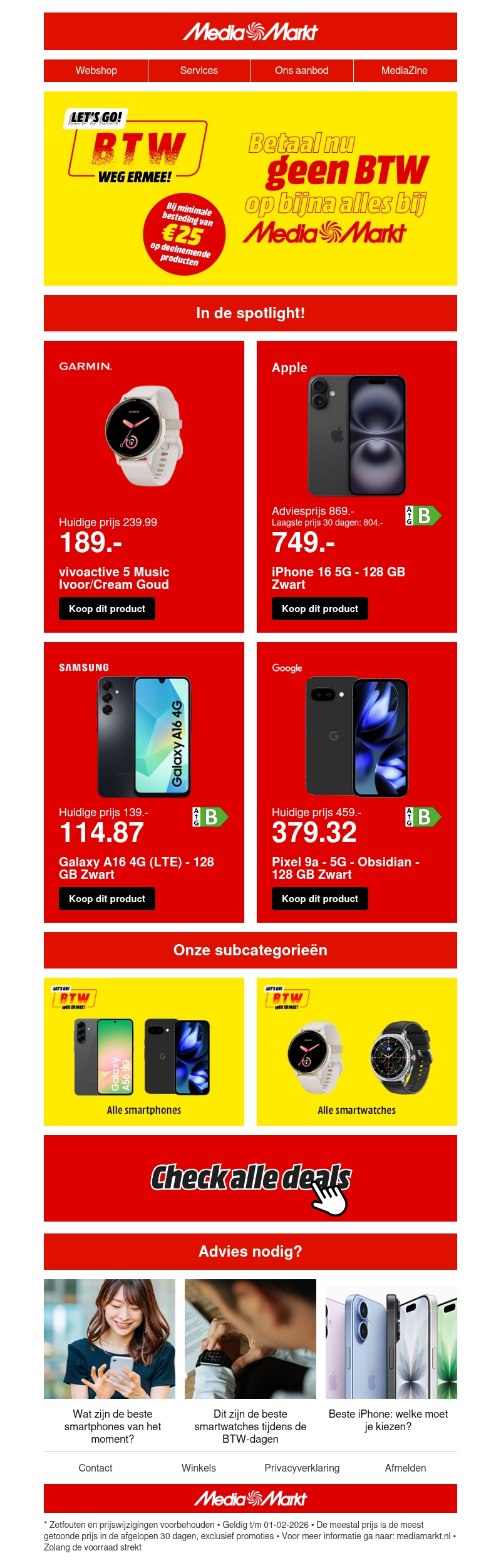 BTW-dagen bij MediaMarkt: scoor je favorieten BTW-dagen bij MediaMarkt: scoor je favorieten