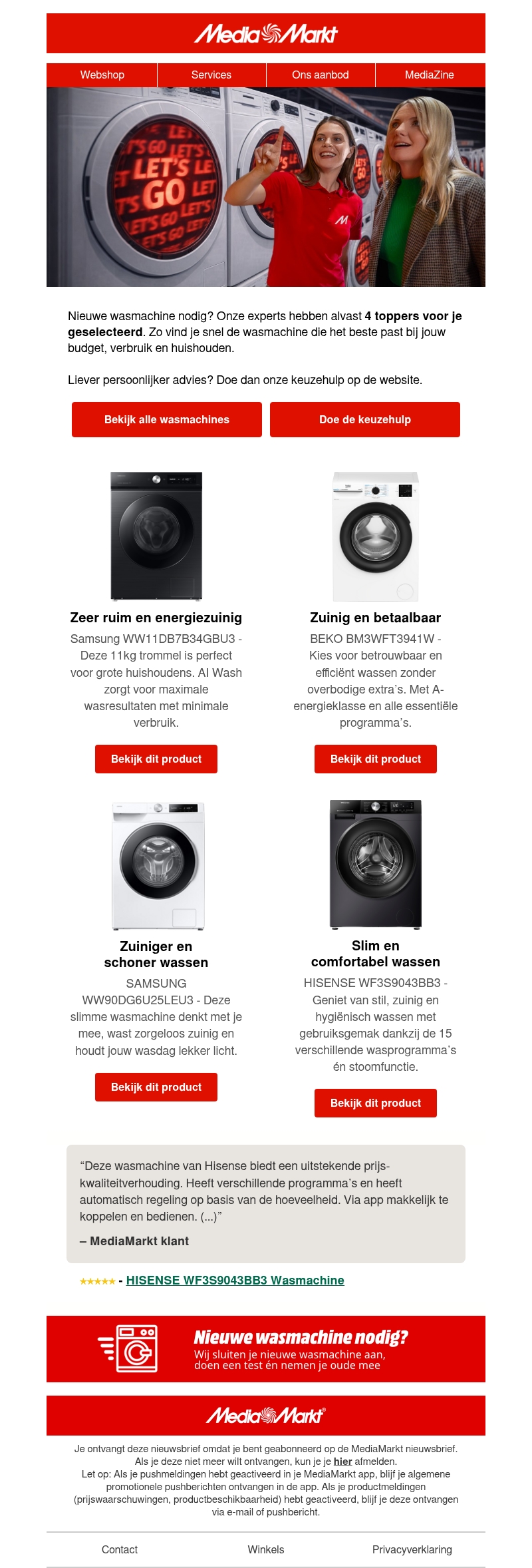 Wasmachines: van budgettopper tot slimme krachtpatser Wasmachines: van budgettopper tot slimme krachtpatser