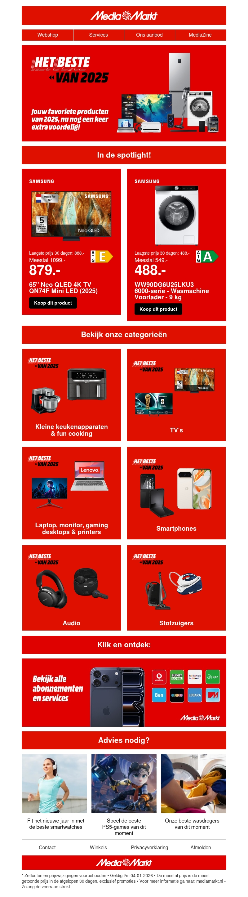 Nog één keer: de topdeals van 2025 voor jou Nog één keer: de topdeals van 2025 voor jou