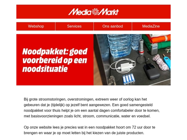 Alles wat je moet weten over noodpakketten voor thuis