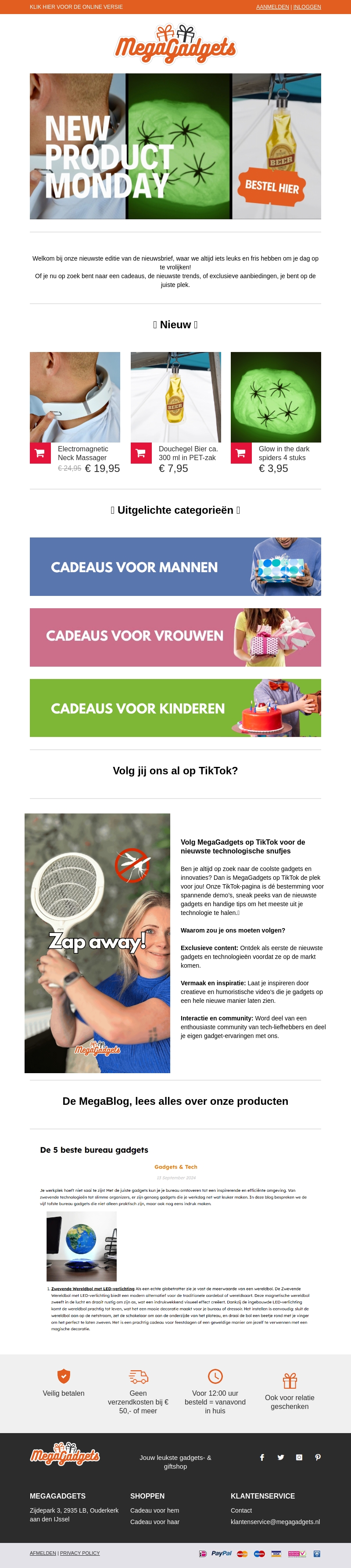 π New Product Monday bij MegaGadgets π π New Product Monday bij MegaGadgets π