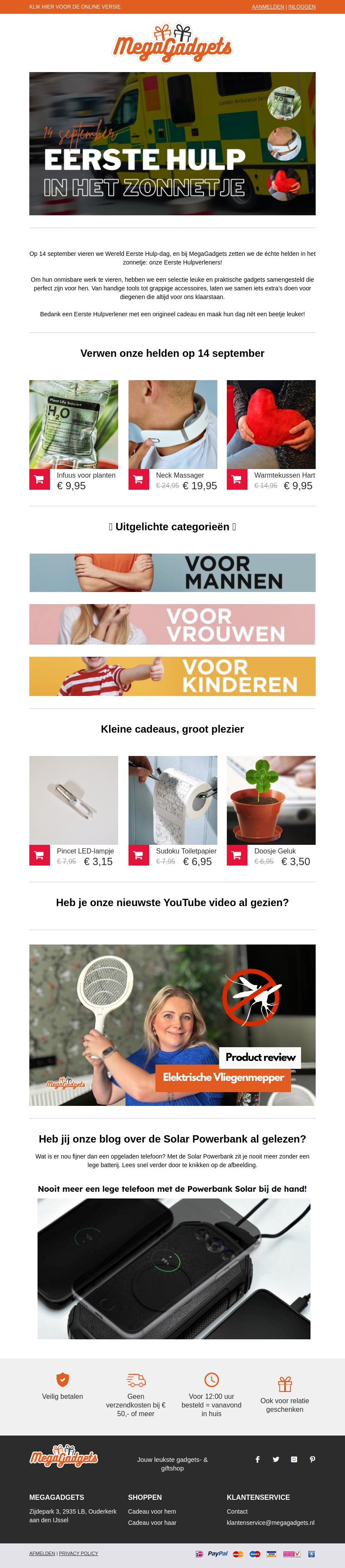 π π Zet de Eerste Hulp in het zonnetje π π π π Zet de Eerste Hulp in het zonnetje π π