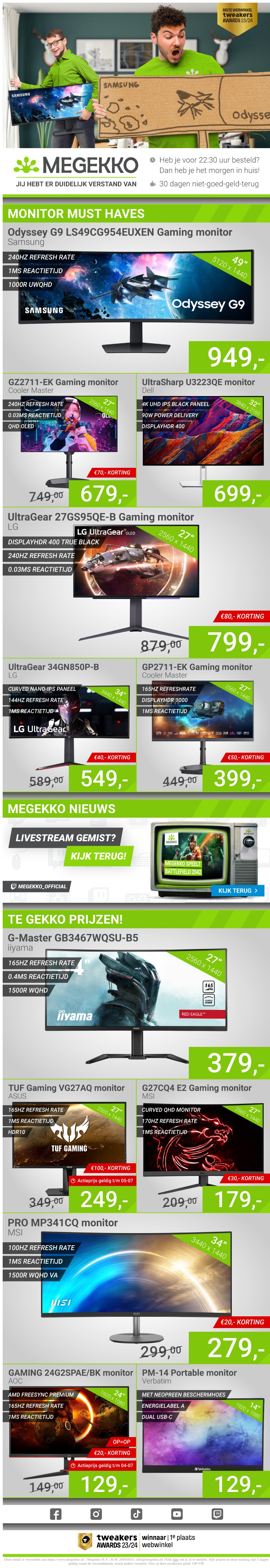 Monitor must haves Monitor must haves