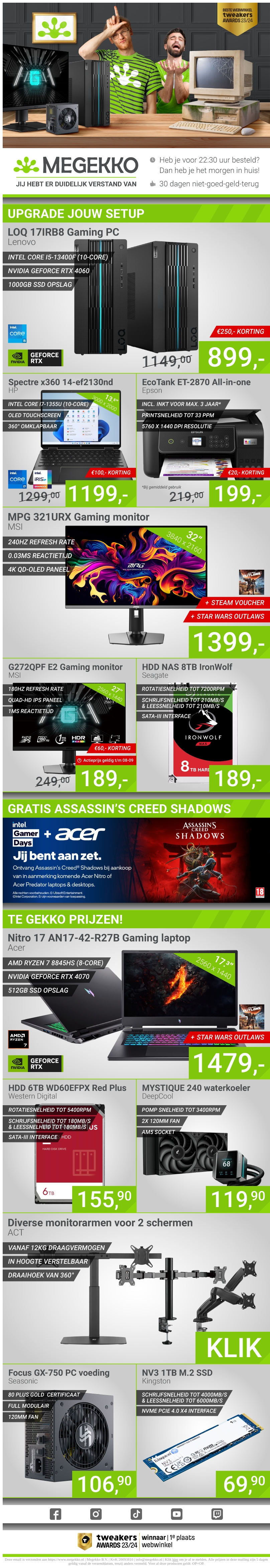 Upgrade jouw Setup Upgrade jouw Setup