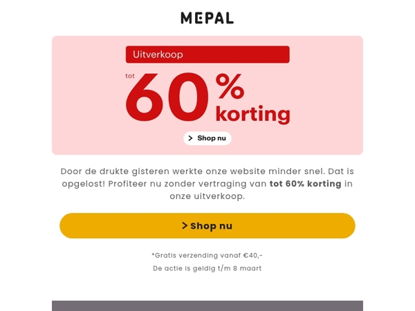 Opgelost! Shop nu zonder vertraging