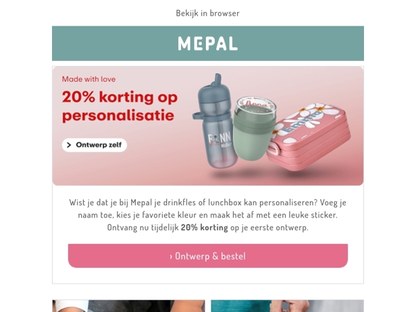 Nu 20% korting op jouw eerste ontwerp.