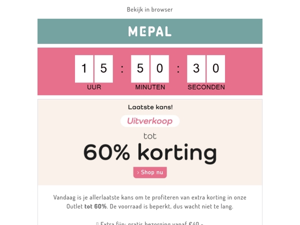 UITVERKOOP | Laatste kans: tot 60% korting