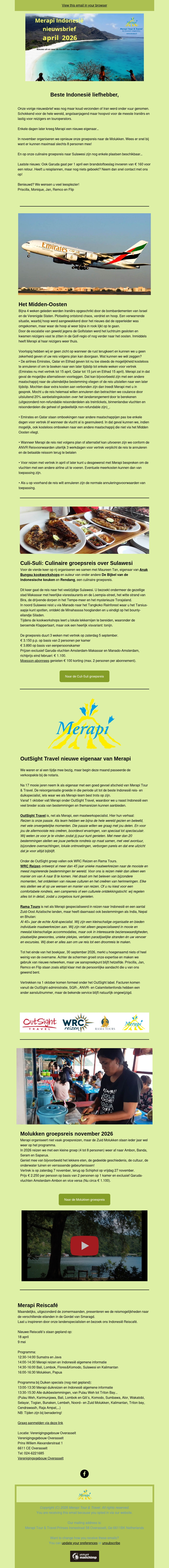 Merapi Indonesië nieuwsbrief april 2026 Merapi Indonesië nieuwsbrief april 2026
