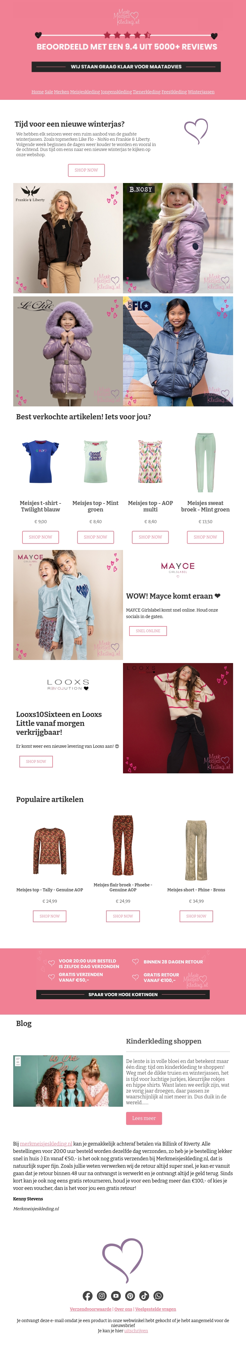 Tijd voor een nieuwe winterjas? Tijd voor een nieuwe winterjas?