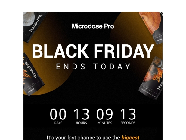 Black Friday Ends Today ⌛🖤