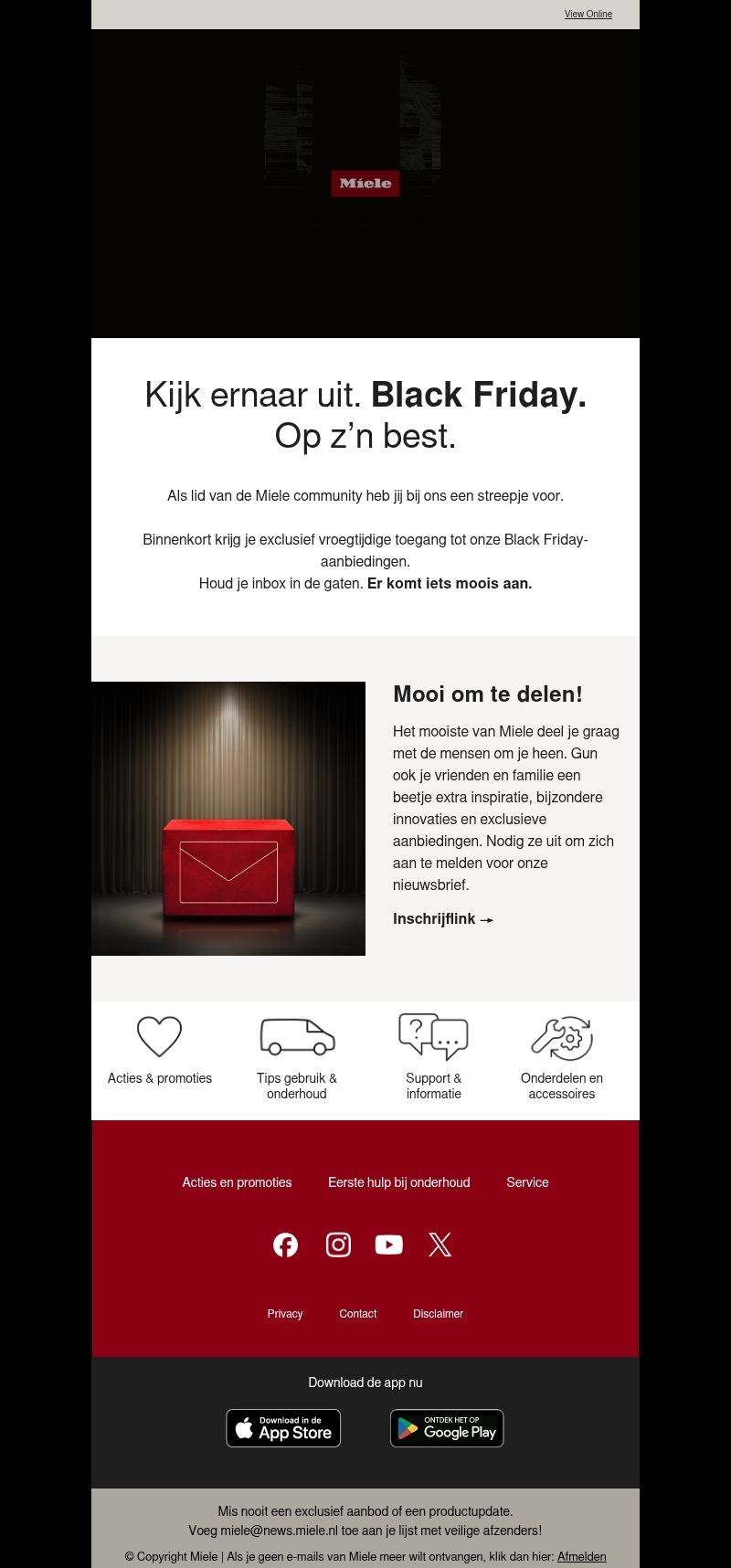 Laatste mail: Black Friday deals