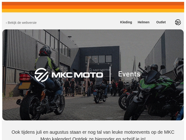 Ontdek de zomer events bij MKC Moto
