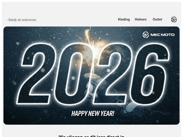 Gelukkig Nieuwjaar van MKC Moto