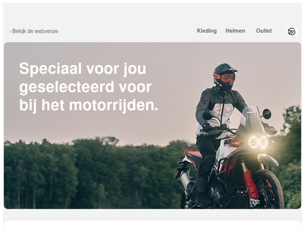 Speciaal voor jou geselecteerd voor bij het motorrijden.