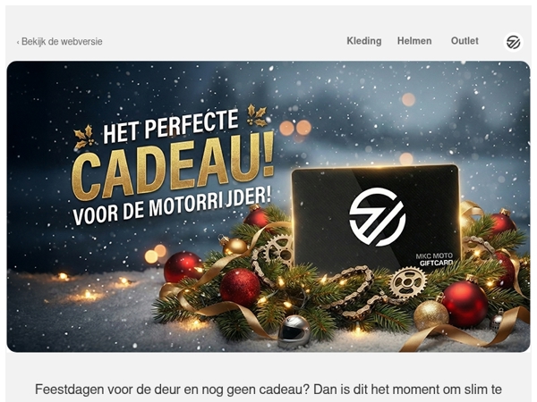 Dé cadeauklassieker, maar dan slimmer: de MKC Moto giftcard 🎁