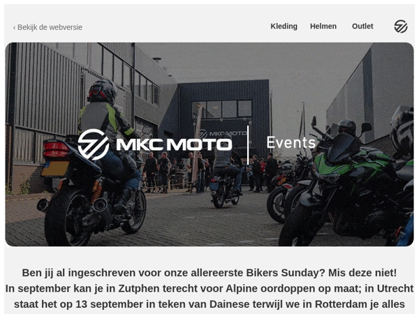 Al plannen op zondag 7 september?