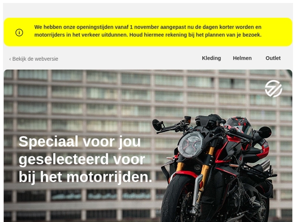 Speciaal voor jou geselecteerd voor bij het motorrijden.