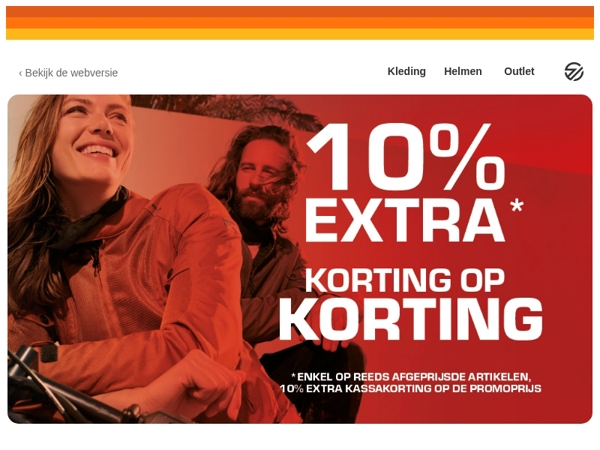 10% extra korting bovenop de bestaande!
