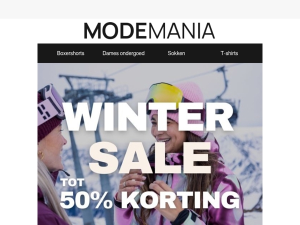 ❄️ Winter Sale bij Modemania – tot wel 50% korting