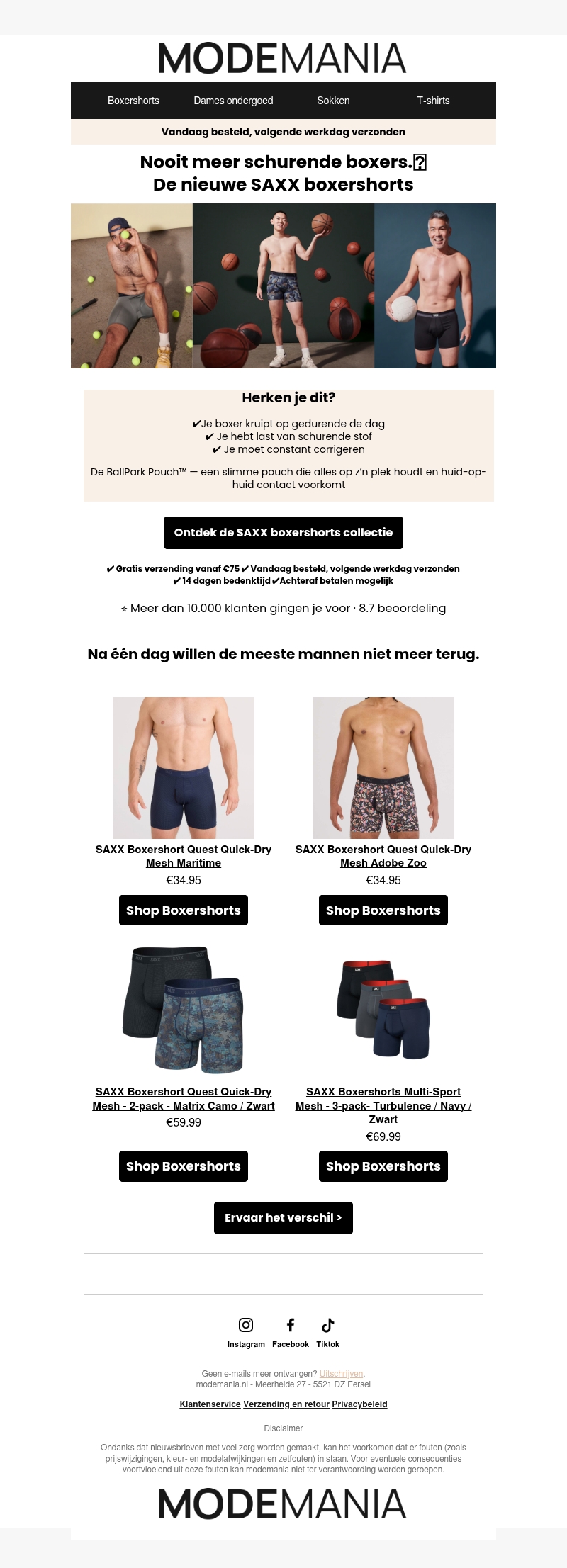 Nooit meer schurende boxers... Waarom mannen overstappen op SAXX Nooit meer schurende boxers... Waarom mannen overstappen op SAXX
