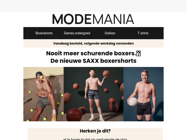 Nooit meer schurende boxers... Waarom mannen overstappen op SAXX