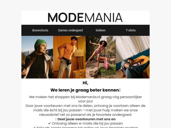 Ontvang 10% korting – vertel ons wat jij leuk vindt!🖤