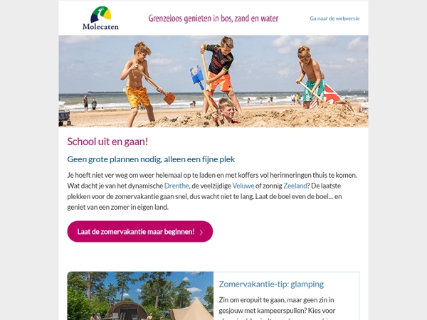 School uit en gaan! • Welkom bij Molecaten
