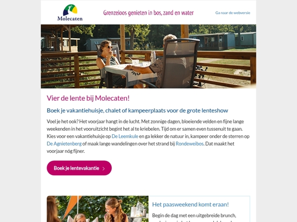 Waar geniet jij deze lente? • Welkom bij Molecaten