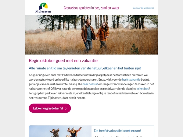 Tijd maken voor elkaar! • Welkom bij Molecaten