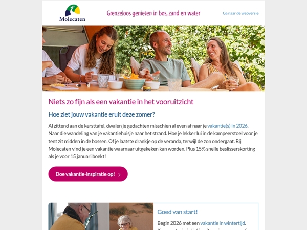 Maak vakantieplannen! We hopen je graag te zien in 2026