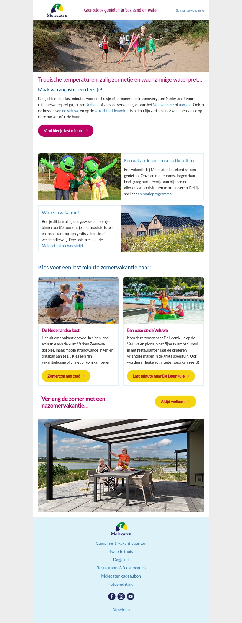 Hier is nog plek! • Welkom bij Molecaten Hier is nog plek! • Welkom bij Molecaten