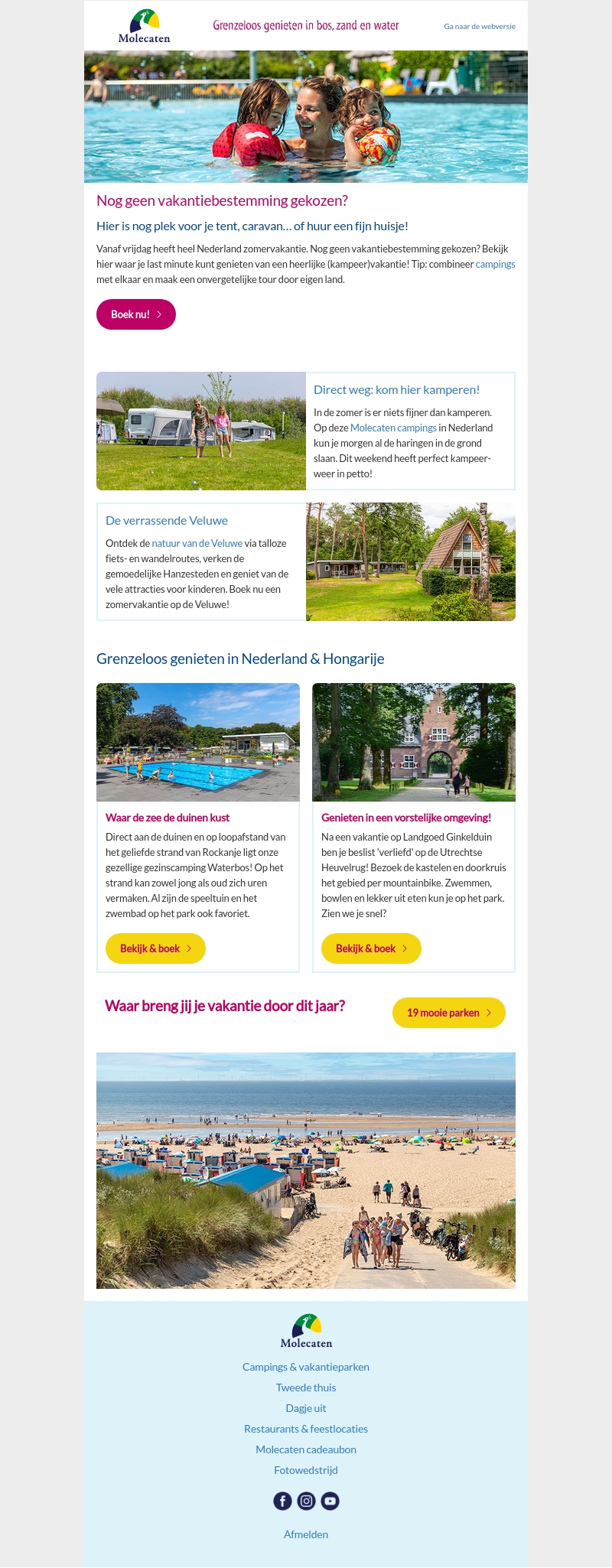 Klaar voor vertrek! • Welkom bij Molecaten Klaar voor vertrek! • Welkom bij Molecaten