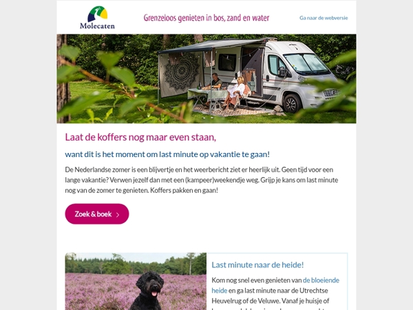 Van vakantie krijg je nooit genoeg! • Welkom bij Molecaten
