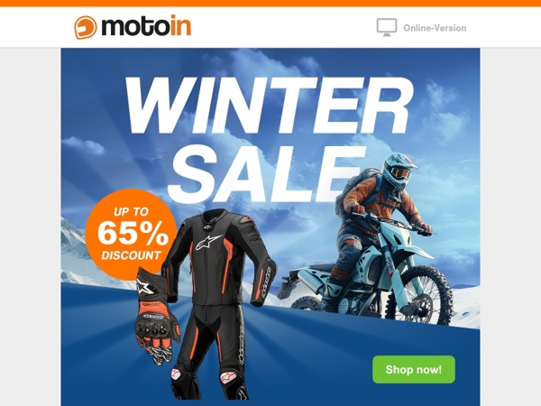 Winter sale start: Up to 65% off ❄️