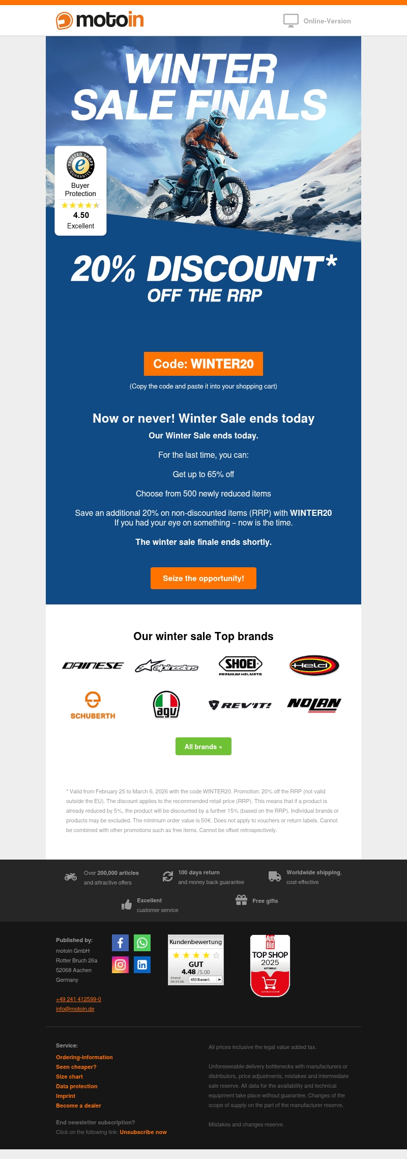 ⚡ Last chance: Winter Sale ends today ⚡ Last chance: Winter Sale ends today