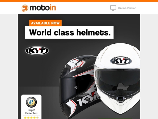 🏍️ Racing helmets from KYT – get them now!