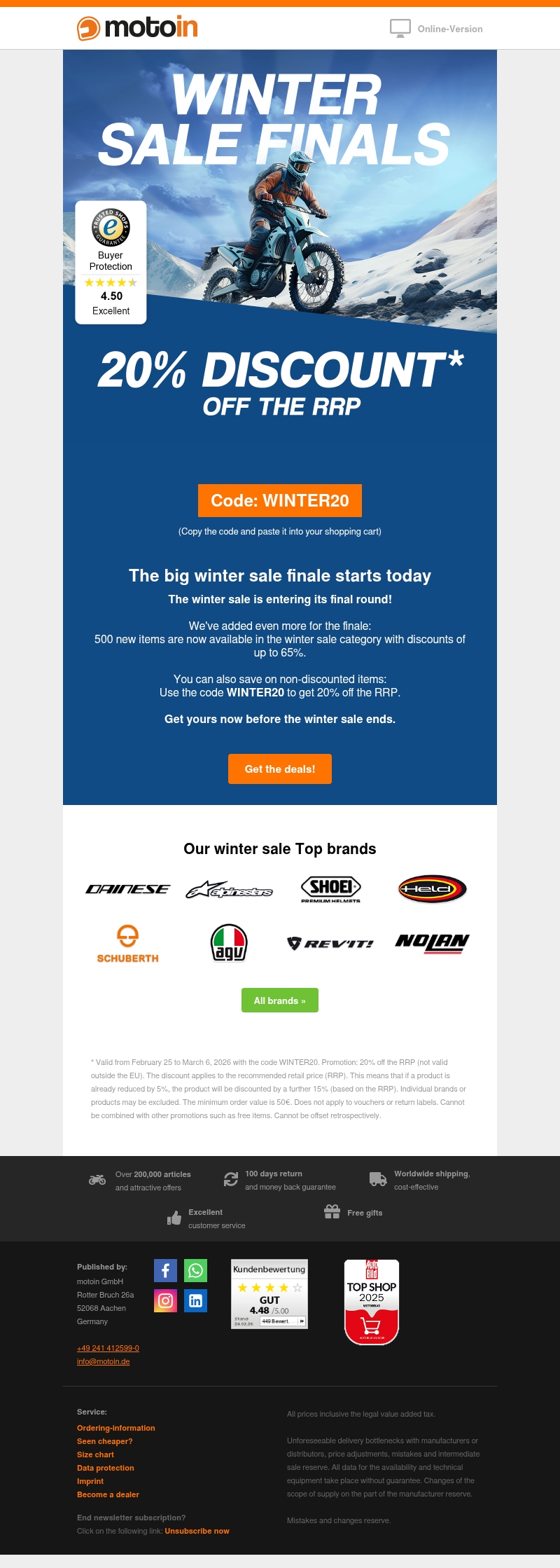 π₯ Winter Sale Finale has started! π₯ Winter Sale Finale has started!
