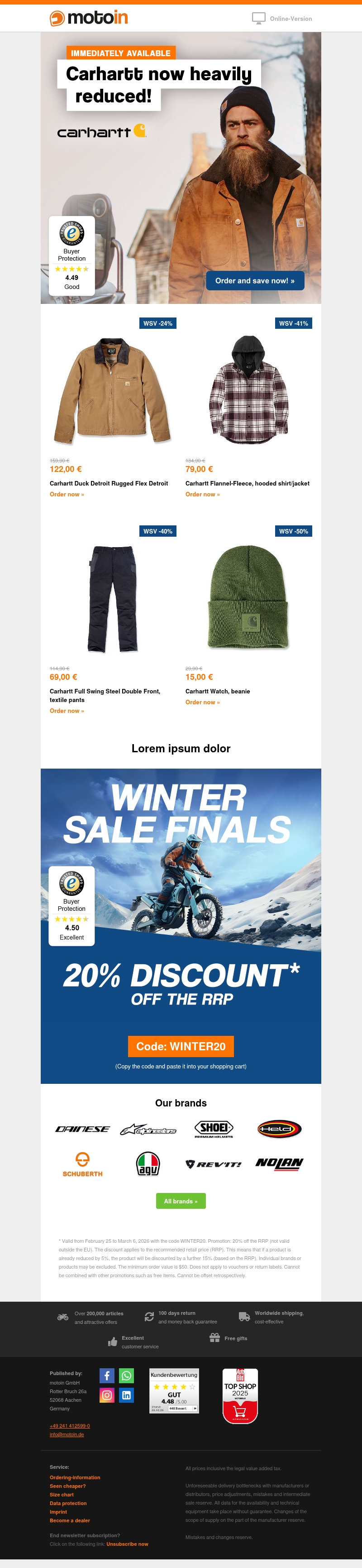Carhartt deals in the winter sale ✨ Carhartt deals in the winter sale ✨