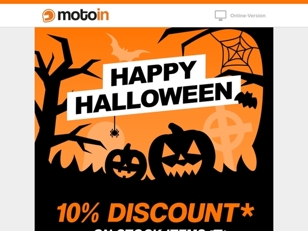 👻 Spooky savings: 10% discount just for Halloween!