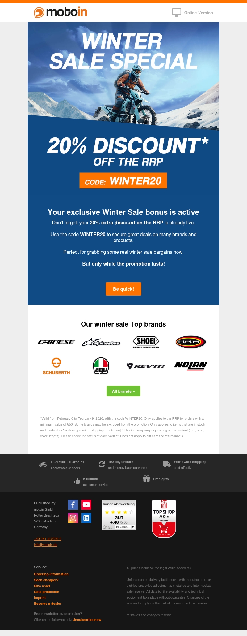⏳ Already used it? Your 20% WSV discount is waiting for you ⏳ Already used it? Your 20% WSV discount is waiting for you