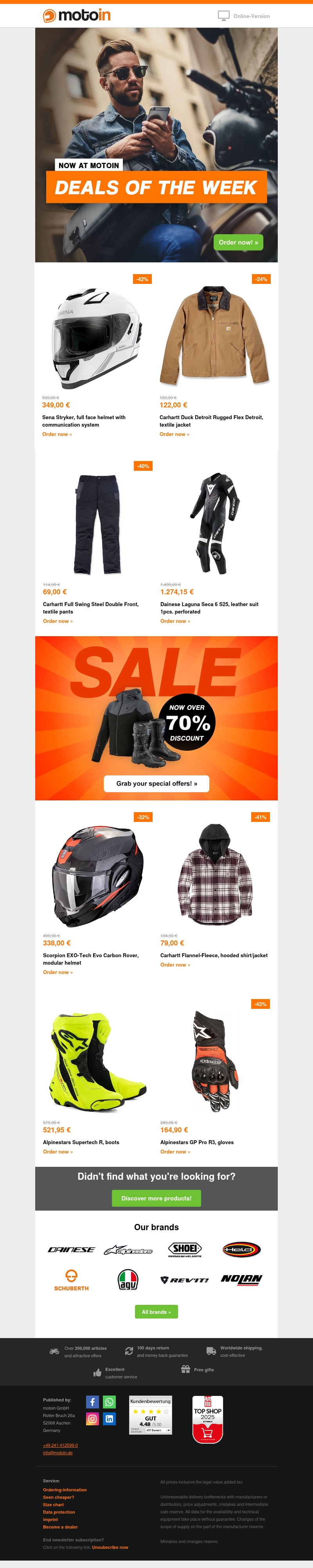 🏍️ Freshly arrived: Top products are back in stock! 🏍️ Freshly arrived: Top products are back in stock!