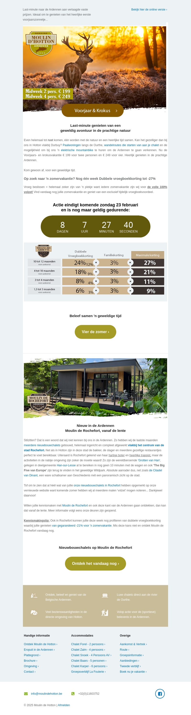 Enkel vandaag nog: Dubbele vroegboekkorting tot -30%☀ Enkel vandaag nog: Dubbele vroegboekkorting tot -30%☀