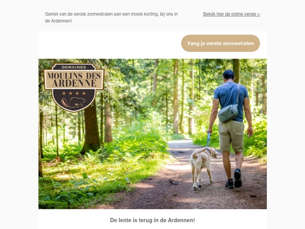 De Ardennen ontwaken, beleef het voorjaar bij Moulins des Ardenne