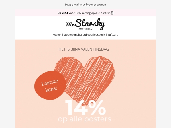 Je bent nog op tijd voor Valentijnsdag!