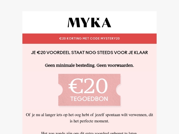 Waarom je €20 laten verlopen? 💎