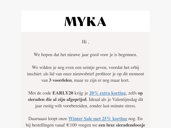 Nog heel even, voordat het voorbij is 👋