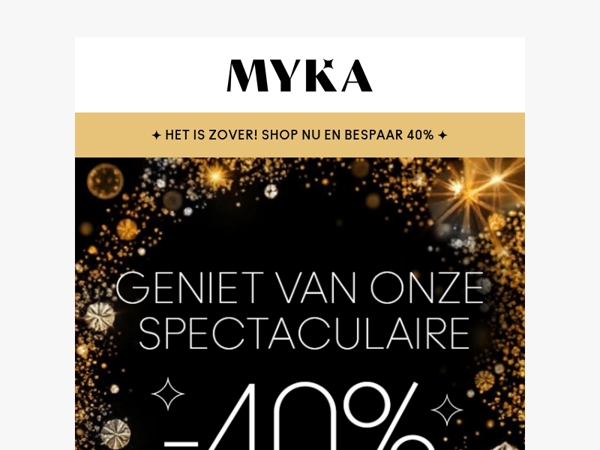 ✨ Tijd om te schitteren: meteen –40%!