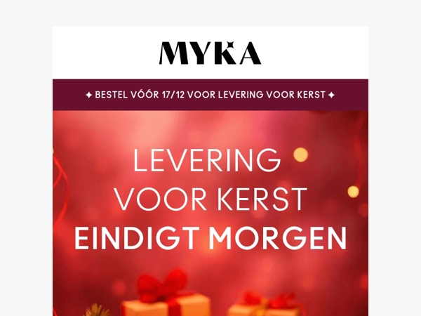 🔔 Laatste dag voor Kerstlevering